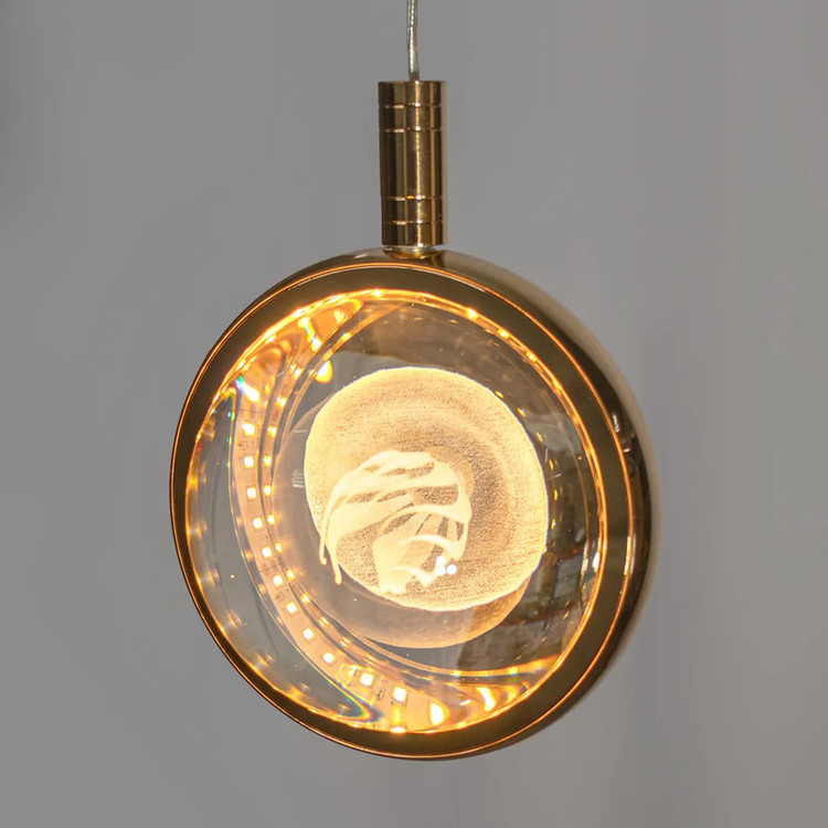 گوی کریستالی طرح عروس دریایی مدل آویزی