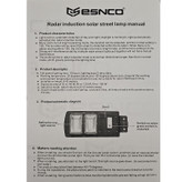 پروژکتور ال ای دی خورشیدی اسنکو مدل ES-DZX150 ظرفیت 150 وات