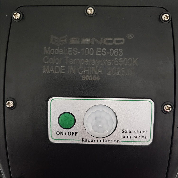 پروژکتور ال ای دی خورشیدی اسنکو مدل ES-DZX100 ظرفیت 100 وات