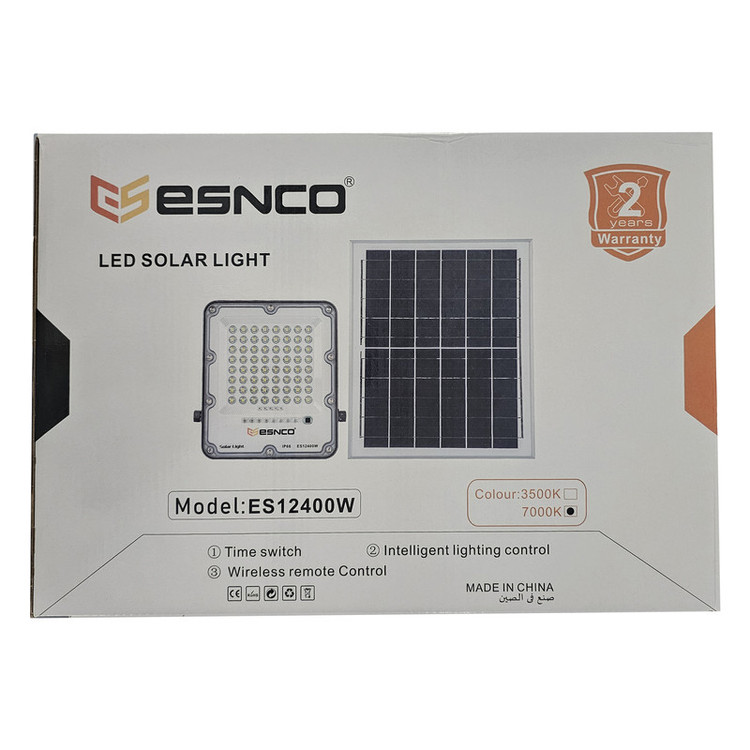 پروژکتور ال ای دی خورشیدی اسنکو مدل ES12400W ظرفیت 400 وات