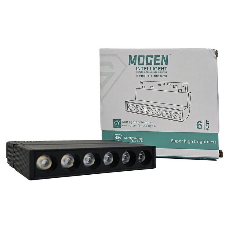 چراغ خطی مگنتی ریلی قابل تنظیم 6 وات برند موگن کد YY-ZD-6W