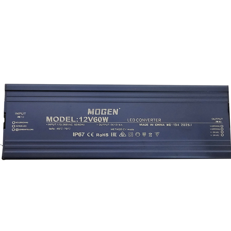منبع تغذیه ضد آب 12 ولت موگن مدل 12V60w